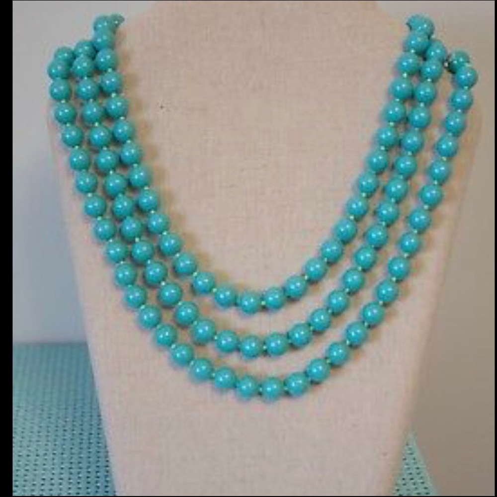 Stella & Dot Turquoise Beaded Necklace